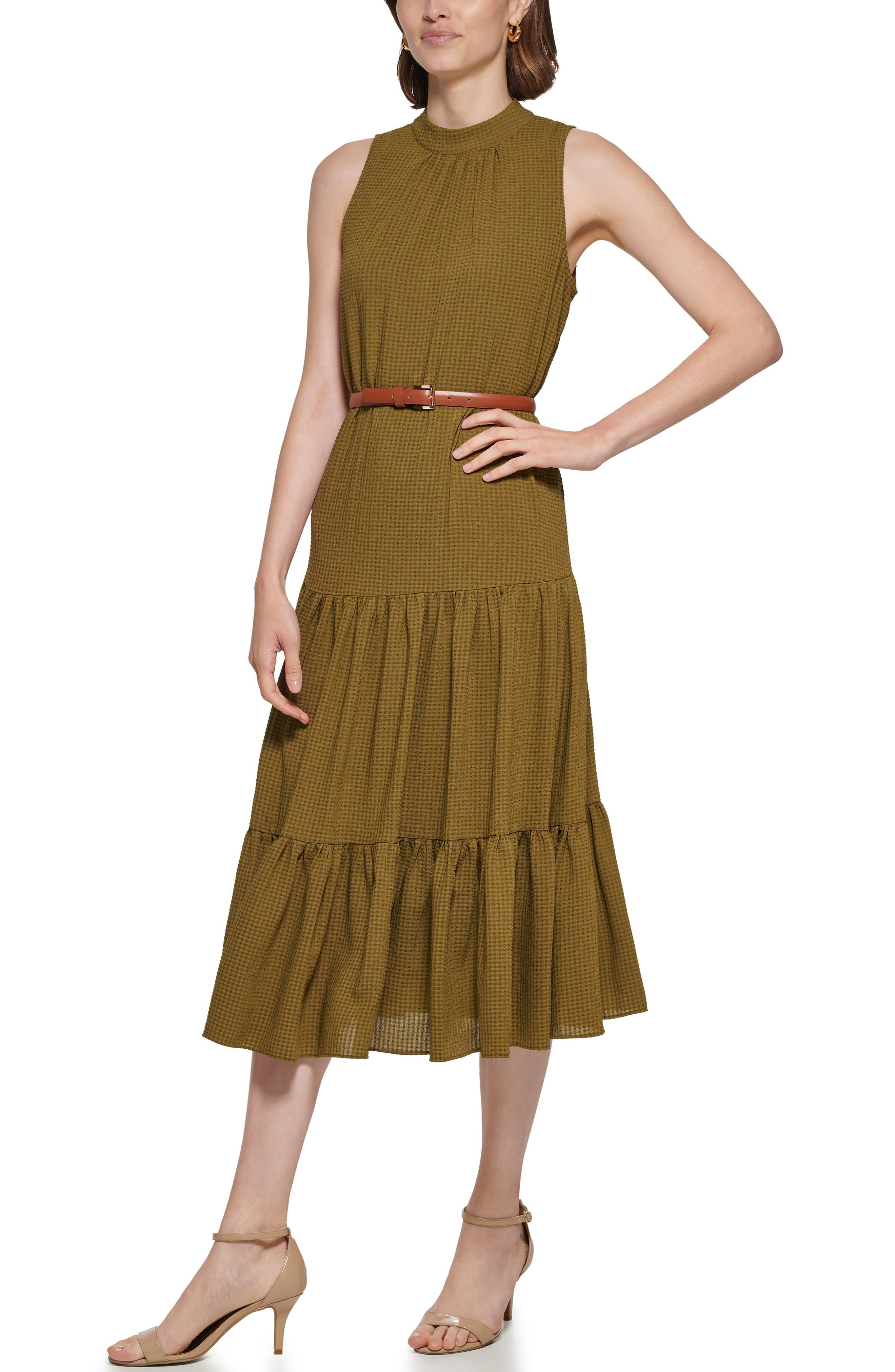 Tommy hilfiger tiered dress cheap