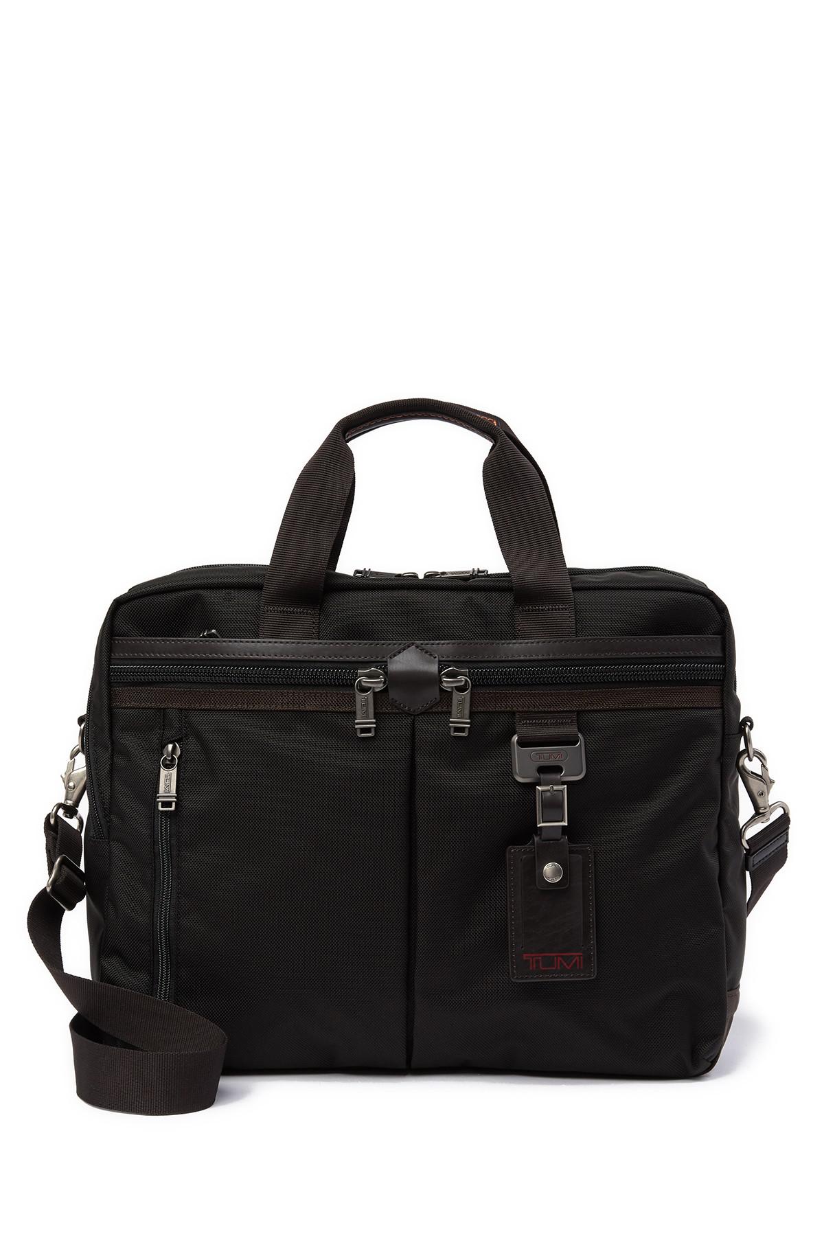 Tumi Densmore Medium Top Zip Briefcase in Black for Men | Lyst