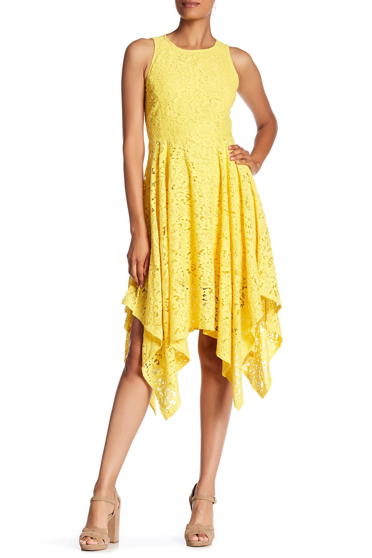 Lyst Nanette Lepore Lace Sleeveless Fit Flare Dress In Gallery