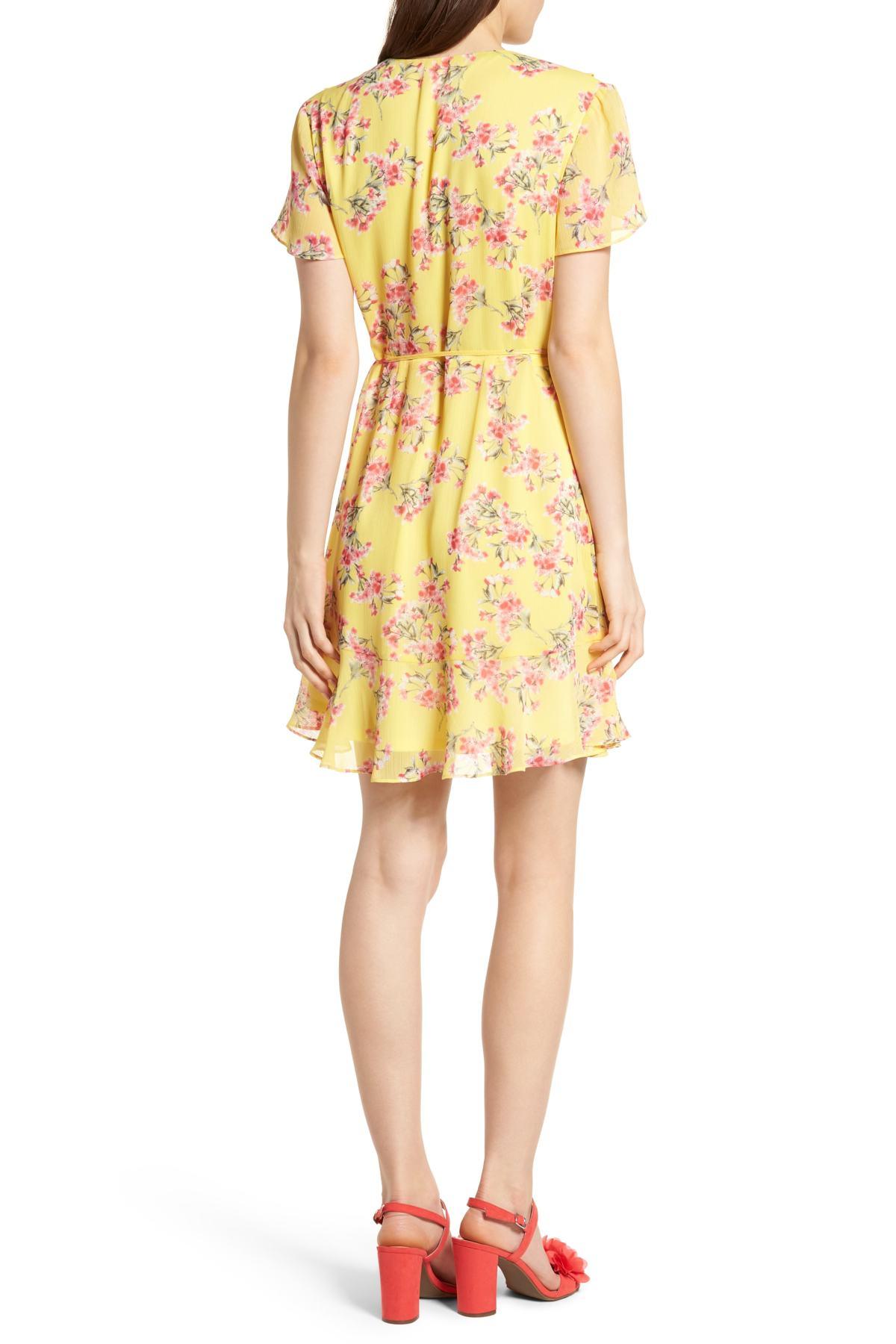lush colie ruffle wrap dress