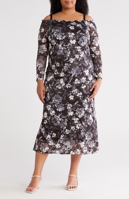 Marina Floral Lace Midi Dress in Blue | Lyst Marina Floral Lace Midi Dress in Blue | Lyst