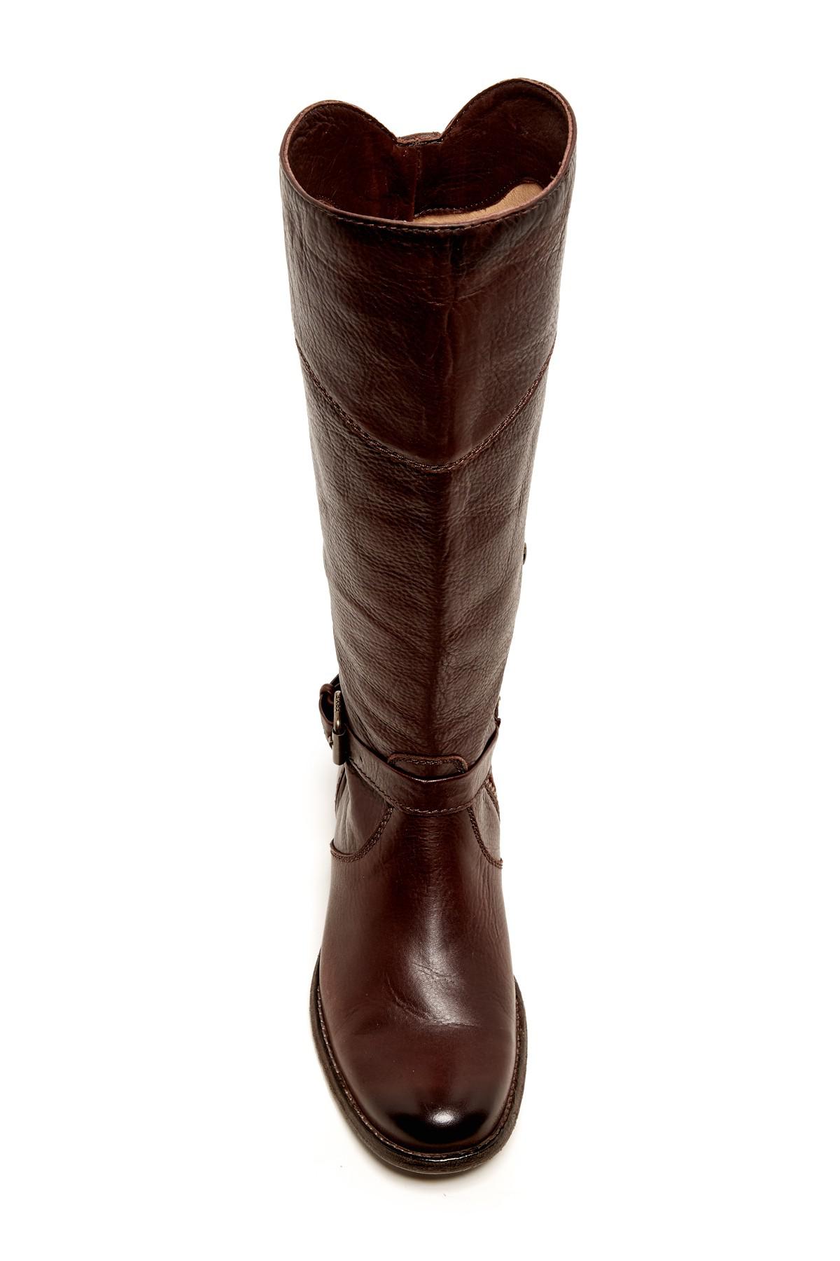 Frye Suede Phillip Leather Riding Boot in Brown Lyst