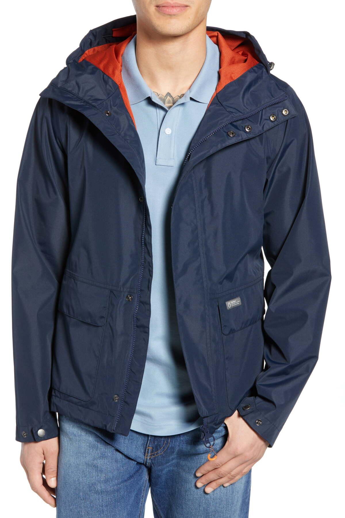 Barbour Foxtrot Waterproof Hooded Jacket in Navy (Blue) for Men - Lyst