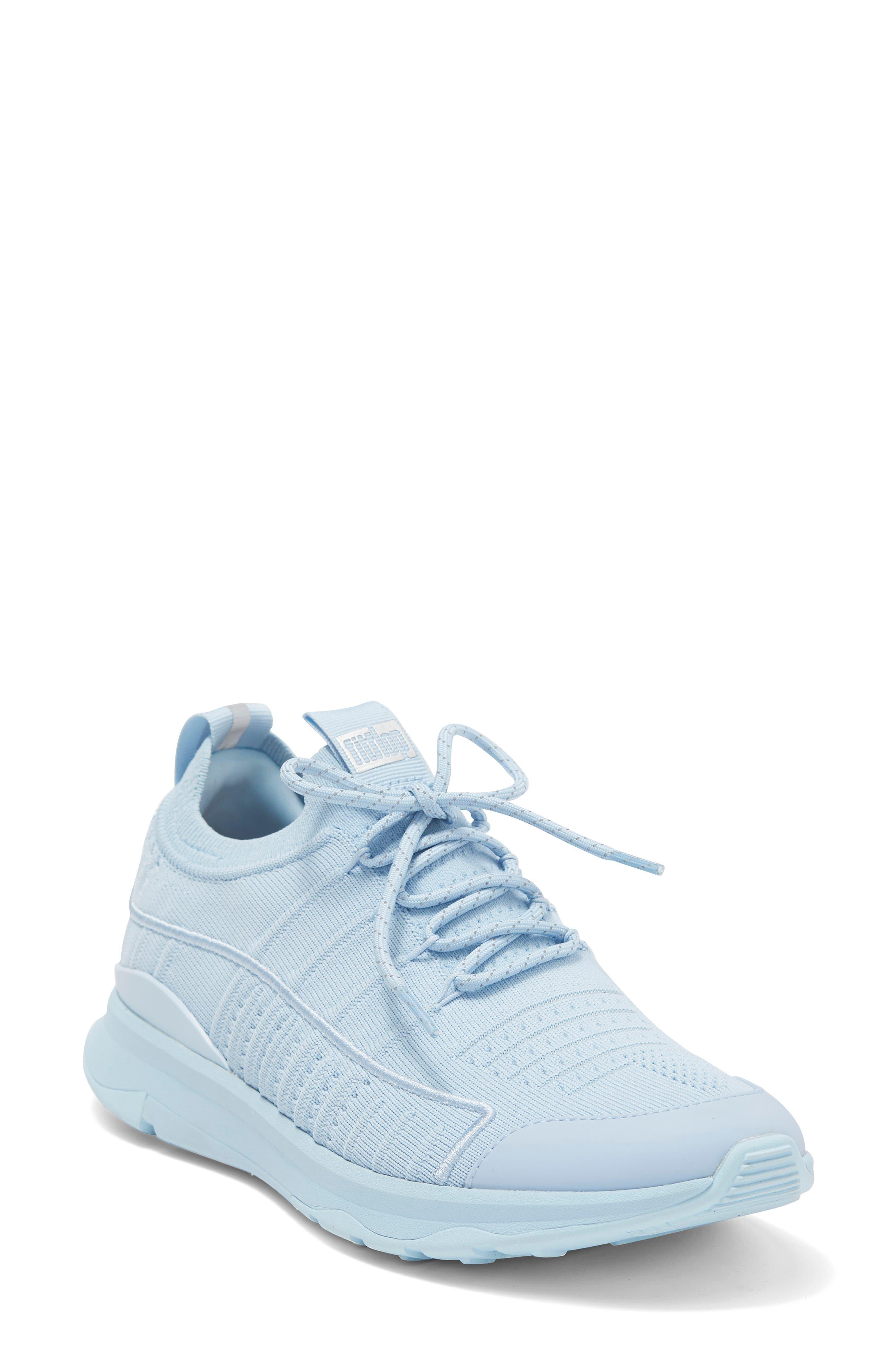 Fitflop Vitamin Ff Knit Sneaker In Cool Blue At Nordstrom Rack Lyst