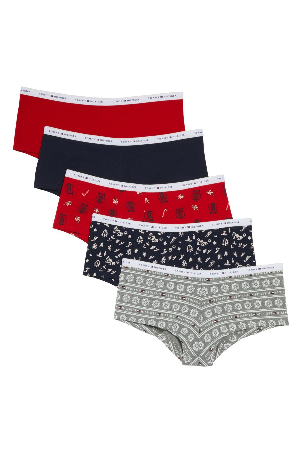 Details about   TOMMY HILFIGER Women's 2 Pack Boyshort Underwear Panty Perfect Gift 
