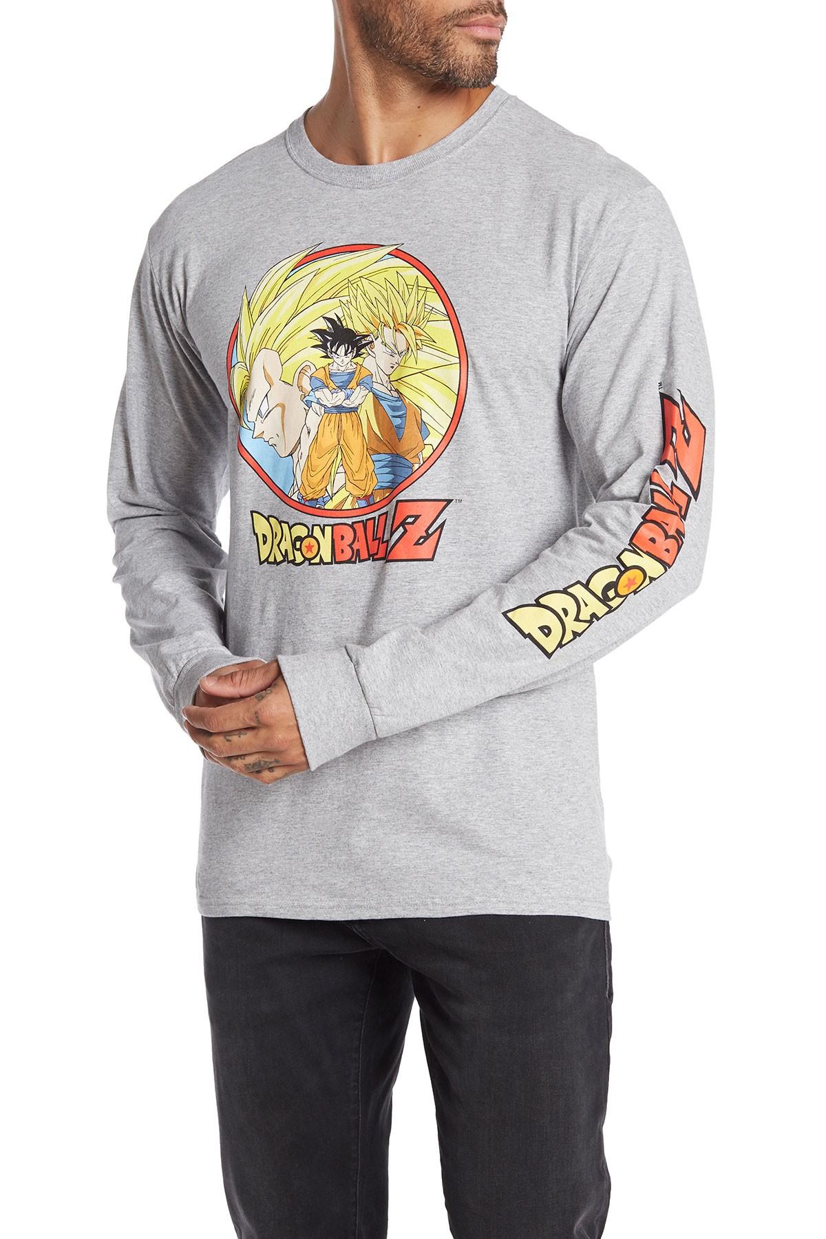 Bioworld Cotton Dragon Ball Z Long Sleeve T Shirt In Gray For Men Lyst Bioworld Cotton Dragon Ball Z Long Sleeve T Shirt In Gray For Men Lyst