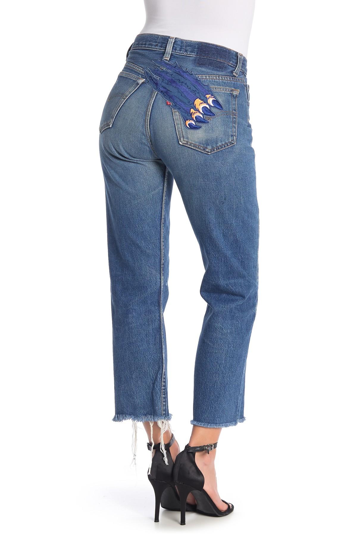 Kendall + Kylie Denim Slash Vintage Jeans in Blue - Lyst