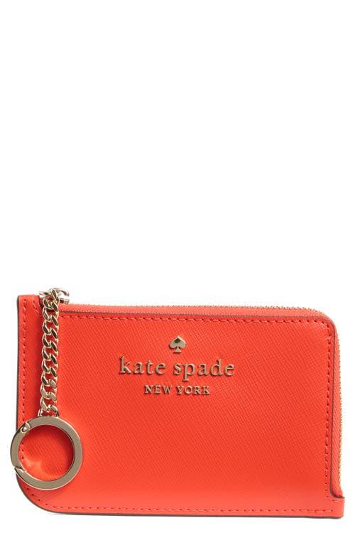 Pebbled Leather Wallet Kate Spade L Zip Card Holder Kate Spade New