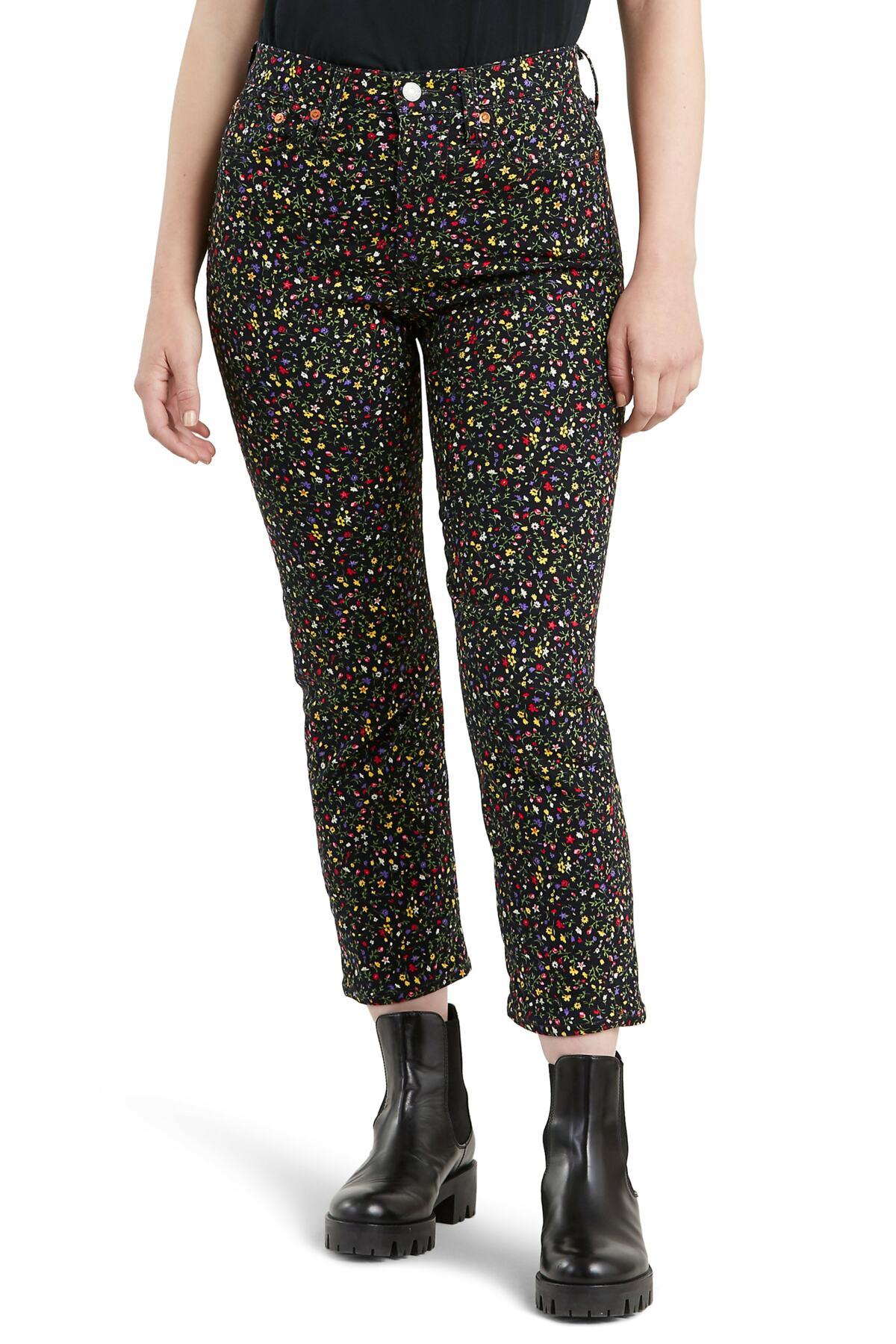 levi's flower jeans