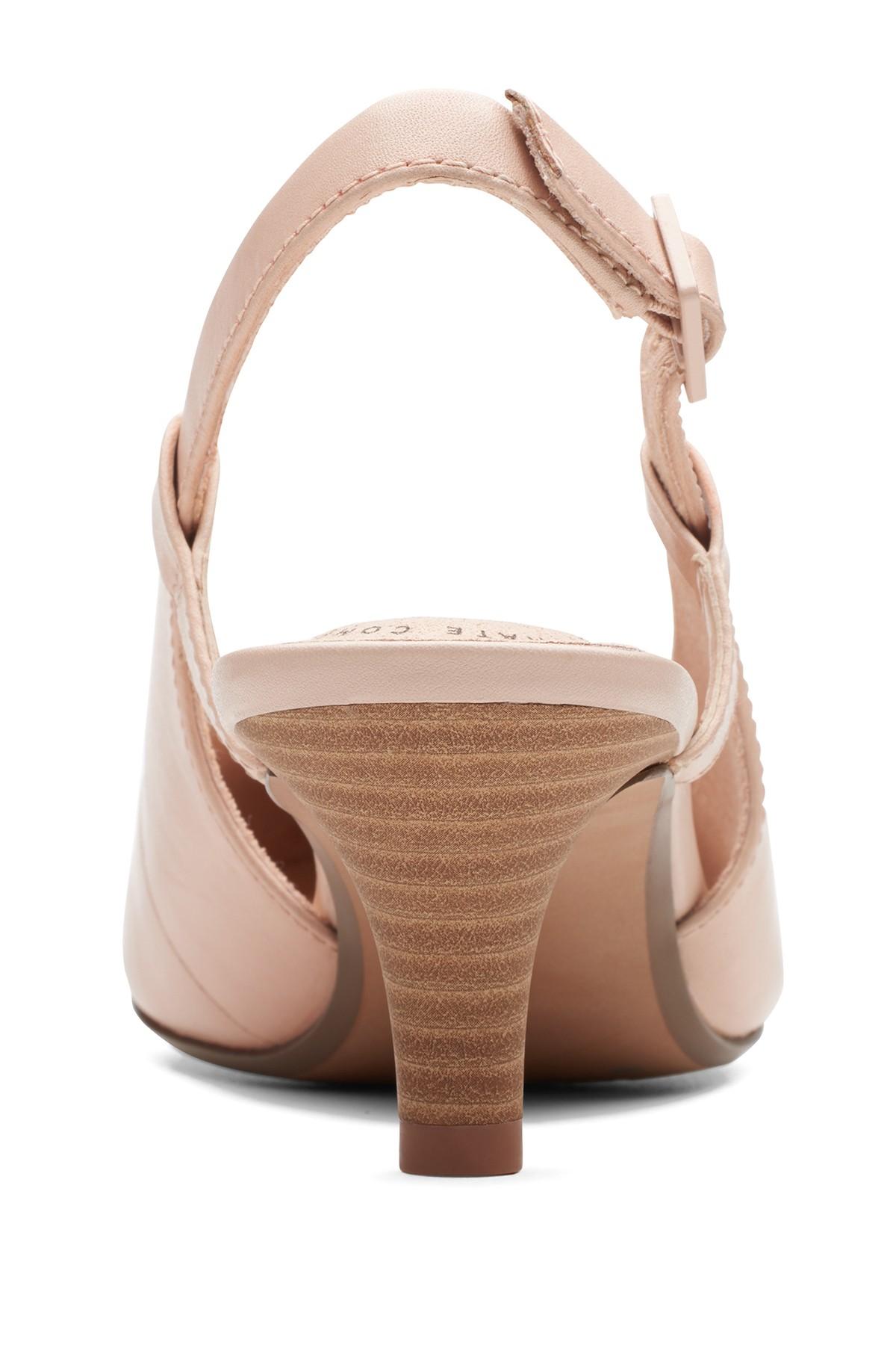 Clarks Leather Linvale Loop Womens Slingback Shoes in Blush Leather (Pink)  - Lyst