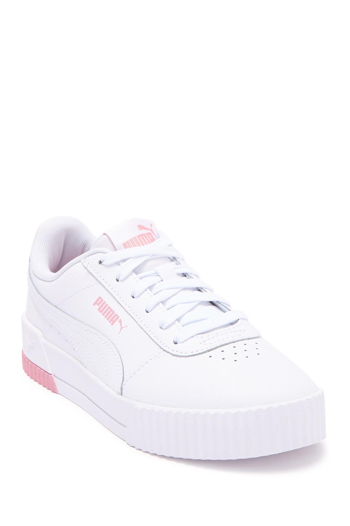puma carina white pink