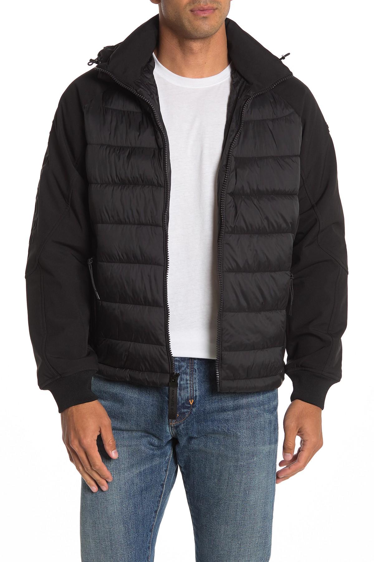 Michael Kors Synthetic Monroe 27 Zip Front Hooded Puffer Jacket in ...