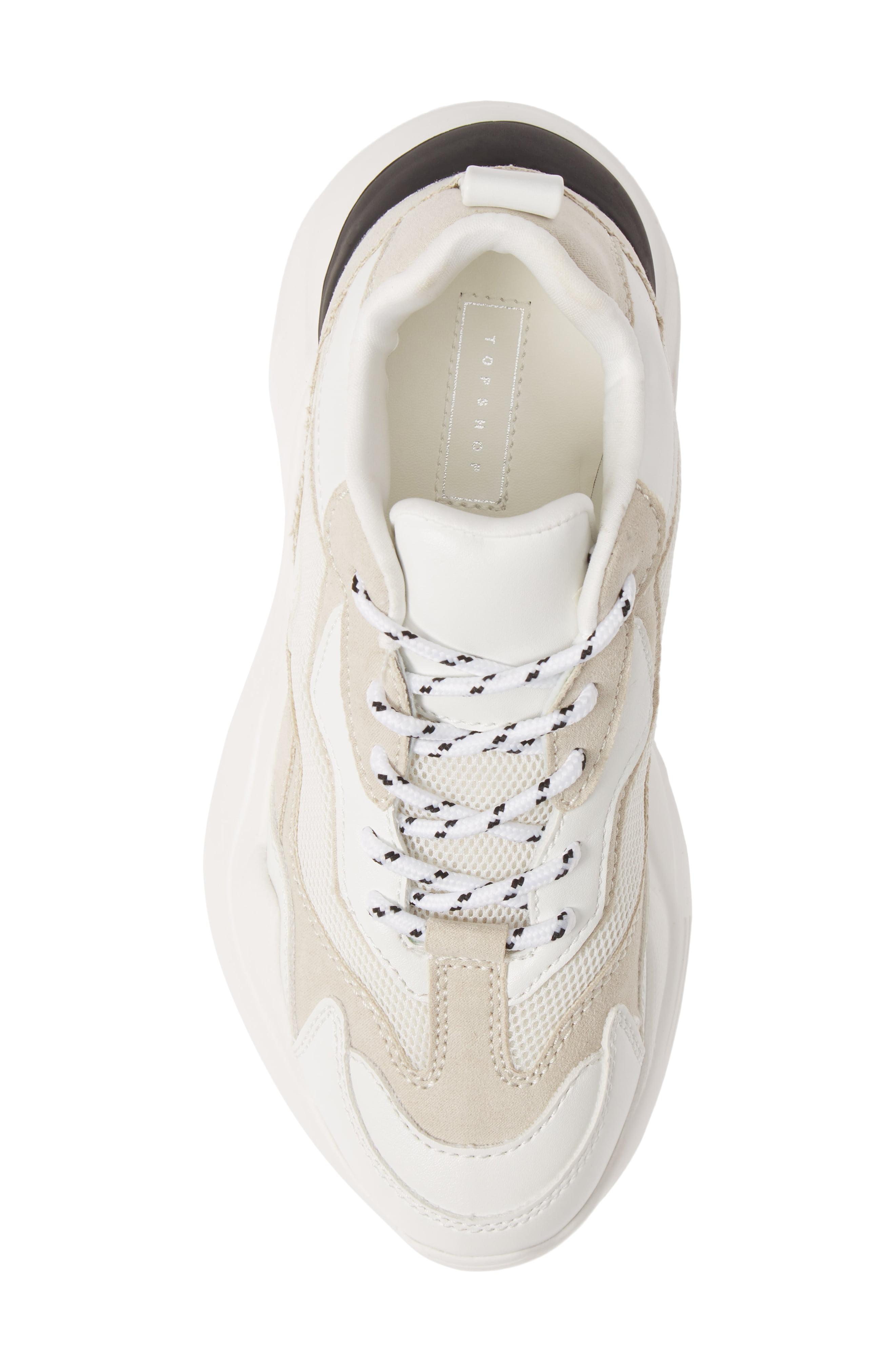 TOPSHOP Cancun Chunky Sneakers in White | Lyst