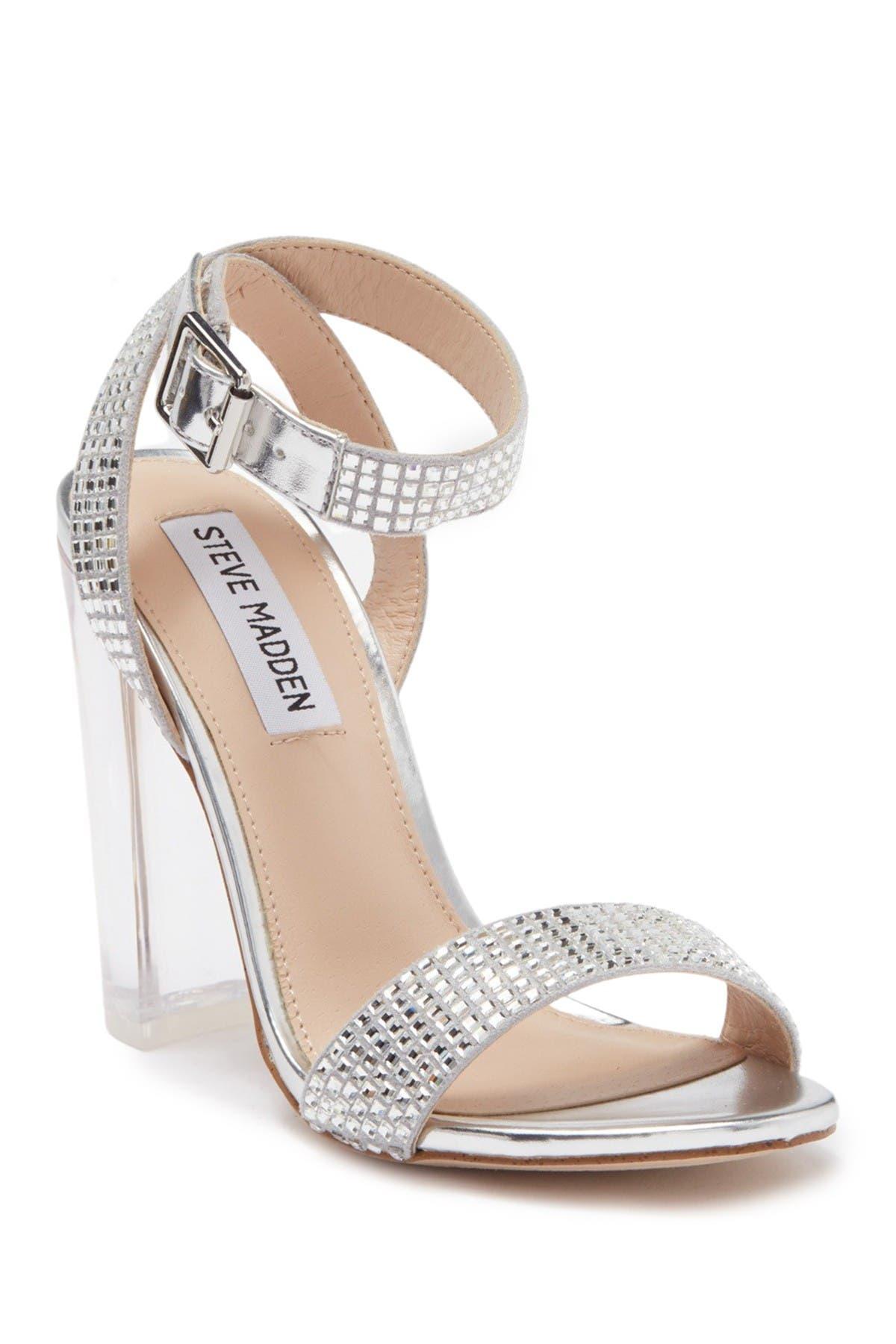 Girl's “Lucky Top” 2” Block Heel Rhinestone Dress Sandals