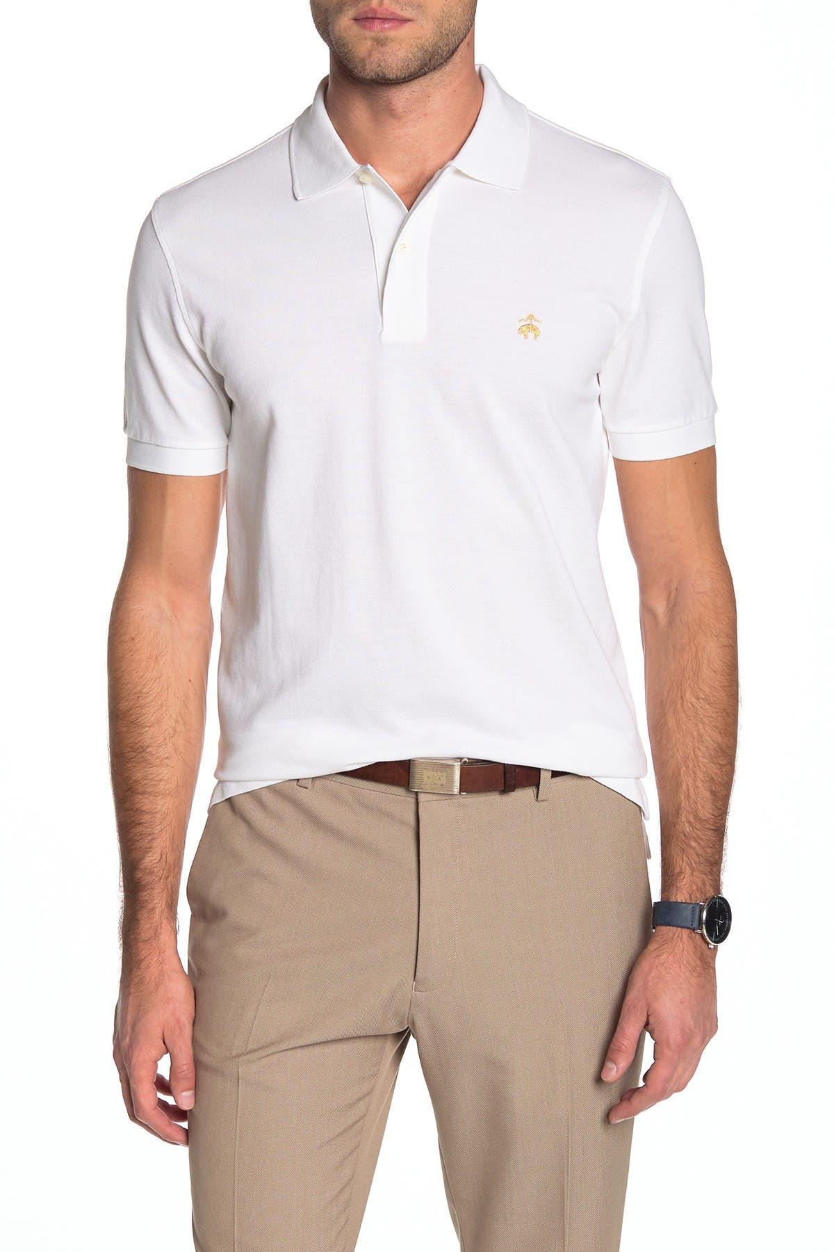 brooks brothers white polo shirt