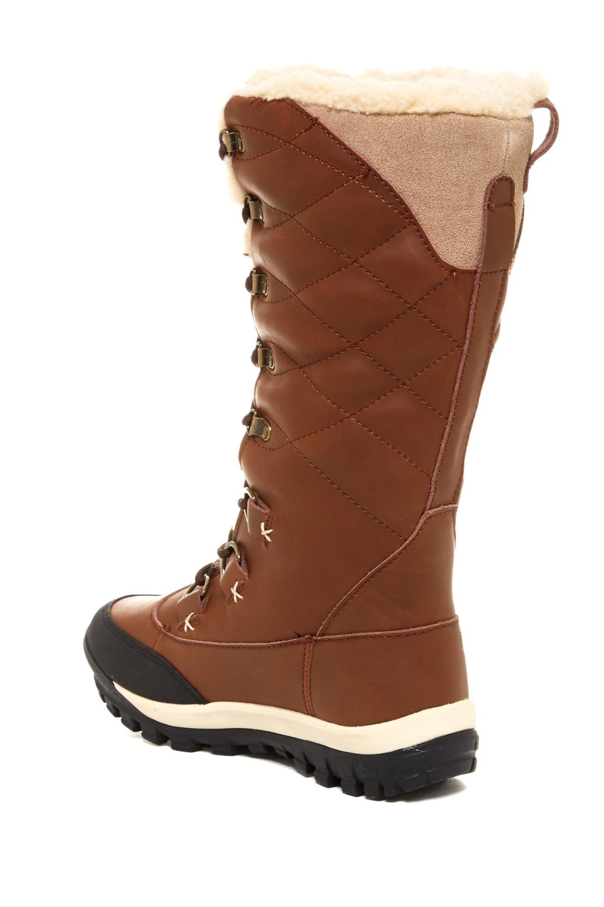 waterproof boots with sheepskin lining