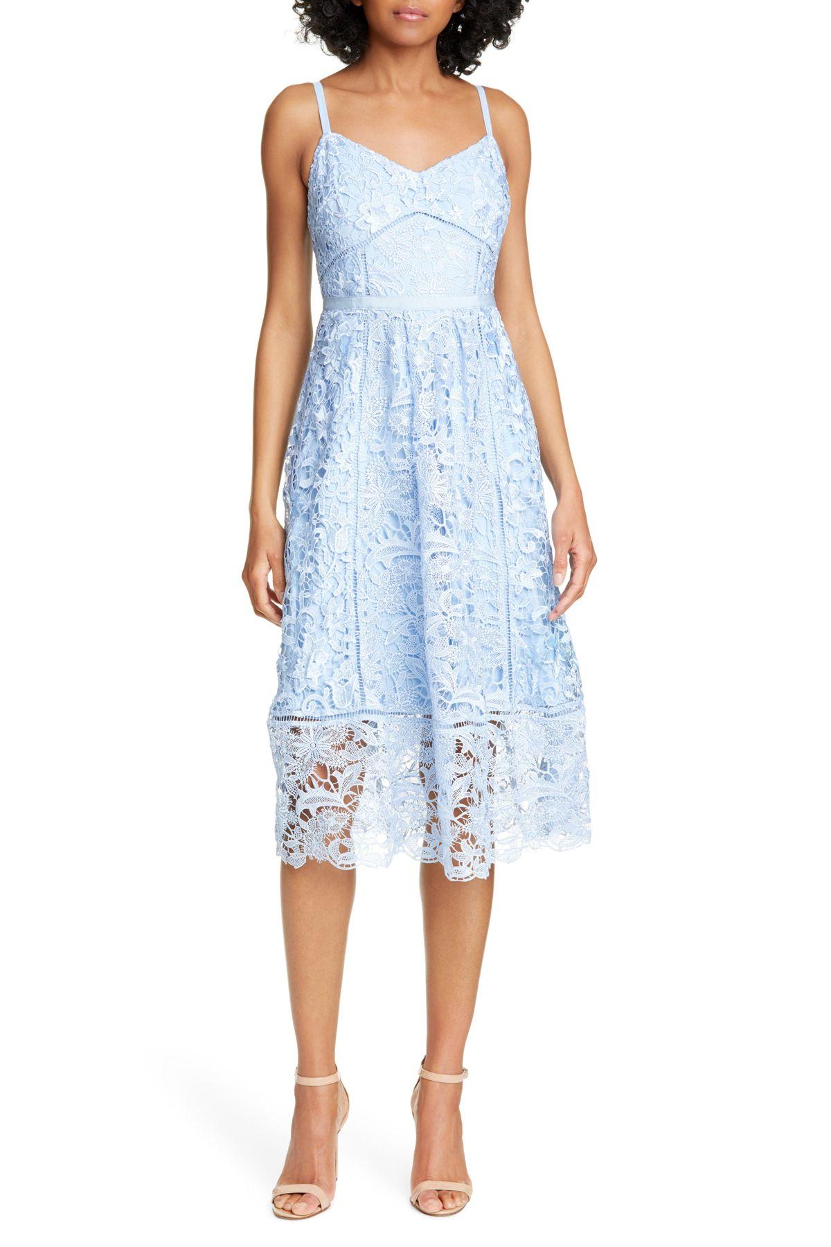 ted baker blue lace dress