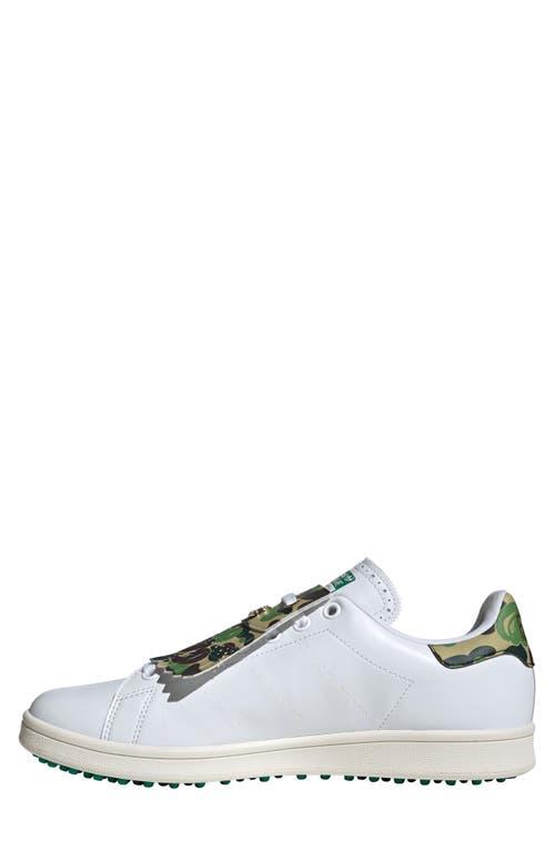 adidas Stan Smith X Bape Golf Shoe in White for Men | Lyst