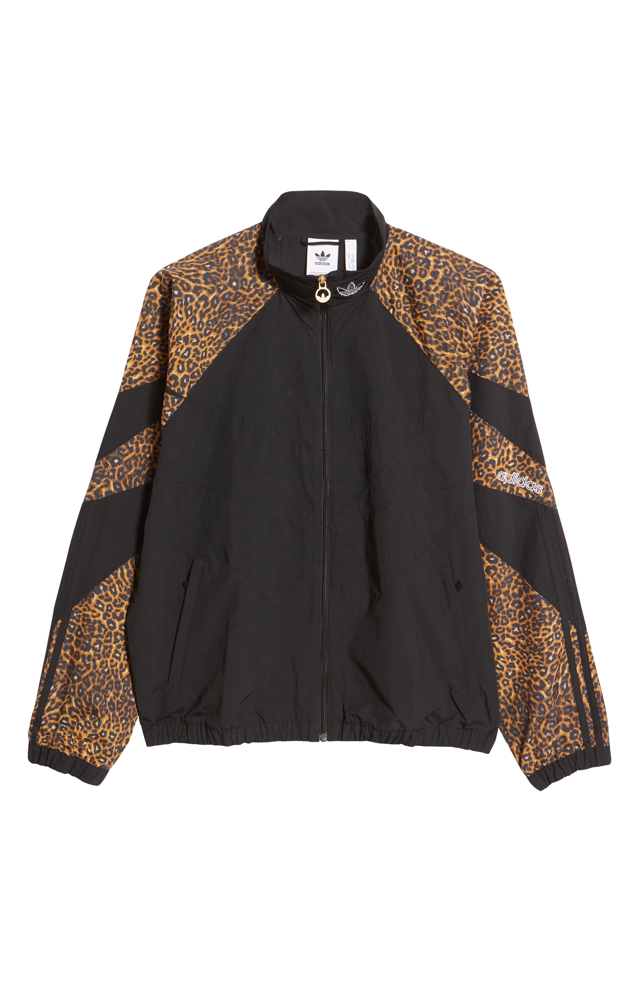 Vernauwd Afdrukken roddel adidas Leopard Print Nylon Track Jacket in Black for Men | Lyst