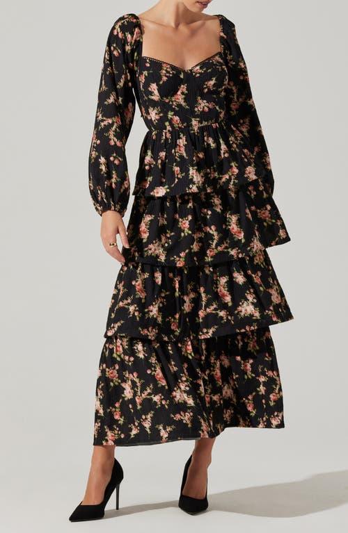 knee length dresses for ladies Quinn Floral Cutout Maxi Dress