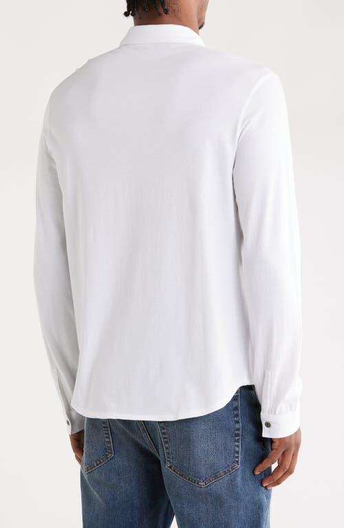 john varvatos white dress shirt John Varvatos Dress Shirt Mens 15.5 R White Button Up Cotton Stripe Button Down