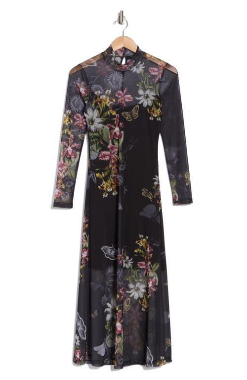 long sleeve maxi dress hijab Modest Muslim Women's Tropical Bloom Maxi Dress