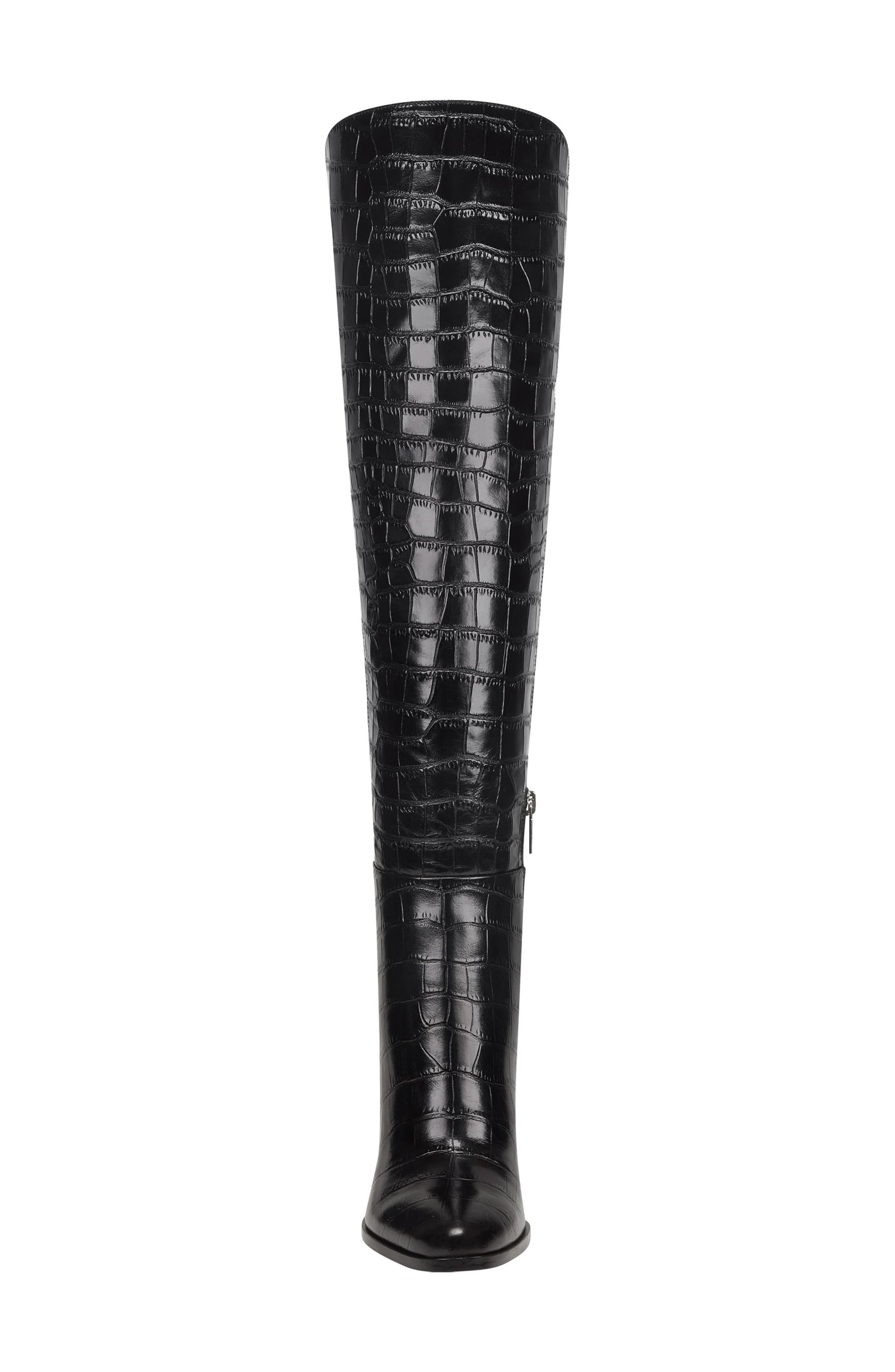 marc fisher ltd high shaft croco leather boots