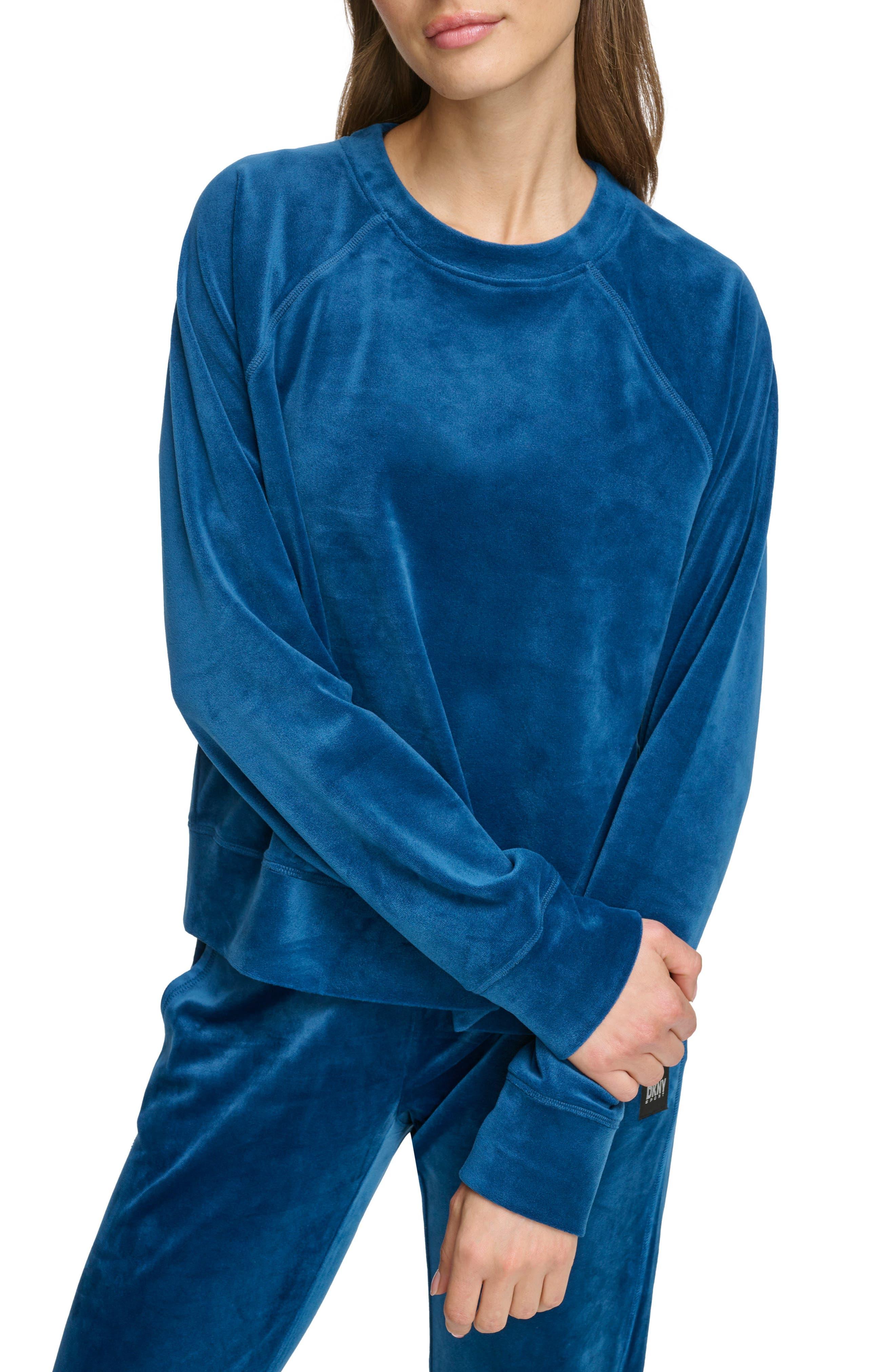 Dkny velour shop hoodie