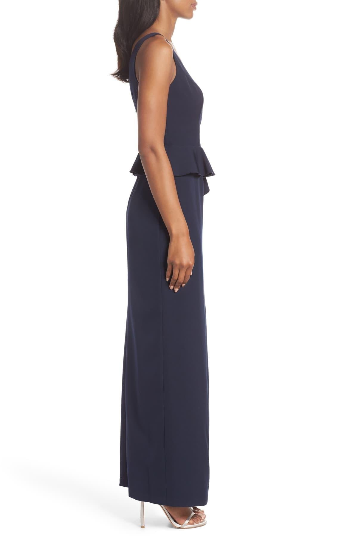 laguna faux wrap gown