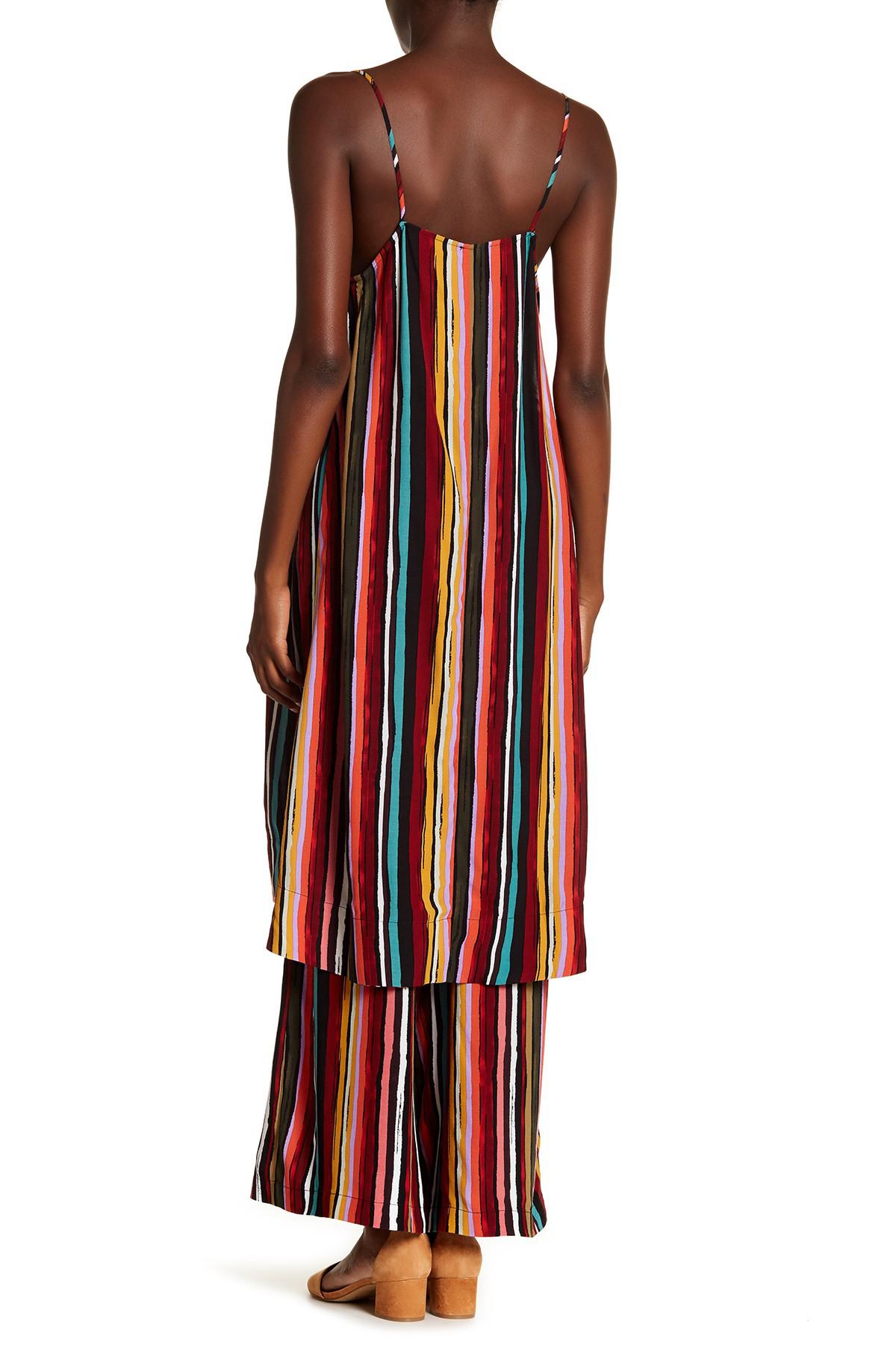 2019 drawstring striped zipper decorated slim pants