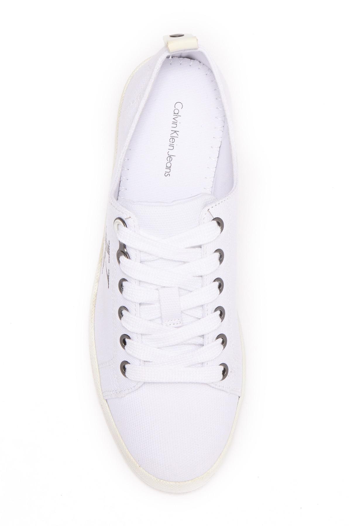 Calvin Klein Monna Canvas Sneaker in White | Lyst