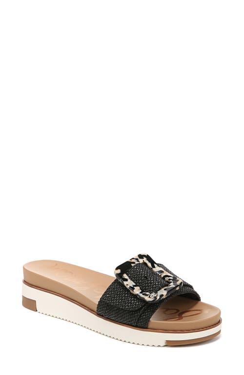 Sandali Slide Donna Sam Edelman Ariane - Suola In Sughero Naturale, Tacco 2,5 Cm, Con Fibbia Esagerata, Taglia 36 EU