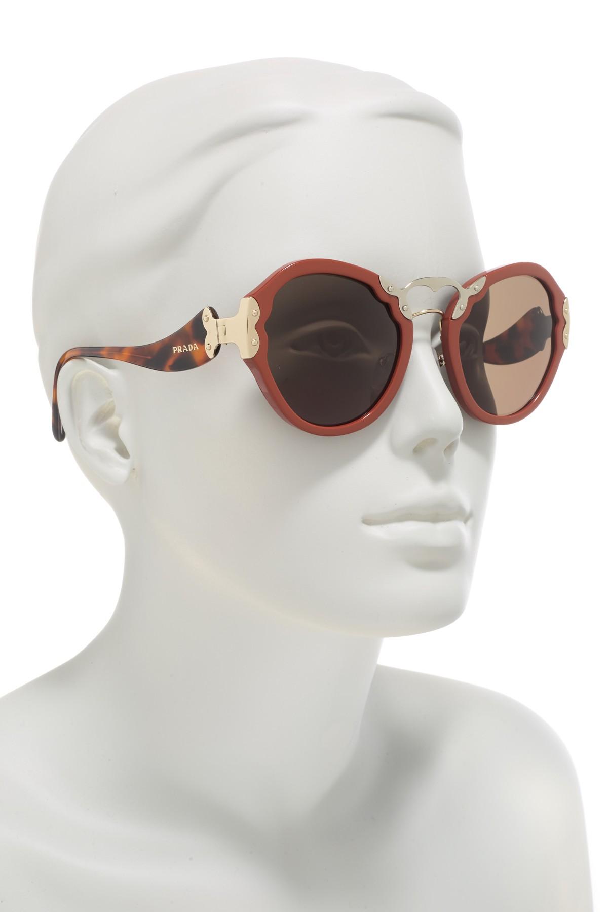 prada irregular catwalk 54mm sunglasses