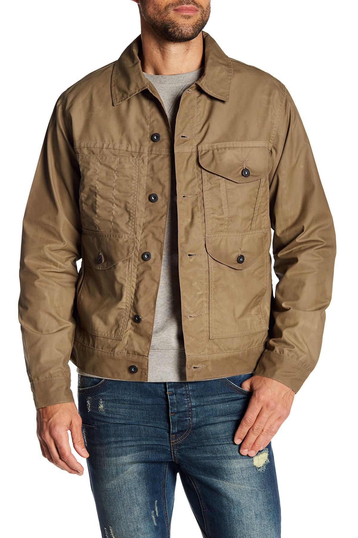 Filson Cotton Lined Cruiser Jacket in Tan (Brown) for Men - Lyst
