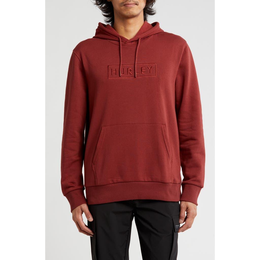 Hurley Logo Fleece Hoodie in Red for Men Lyst