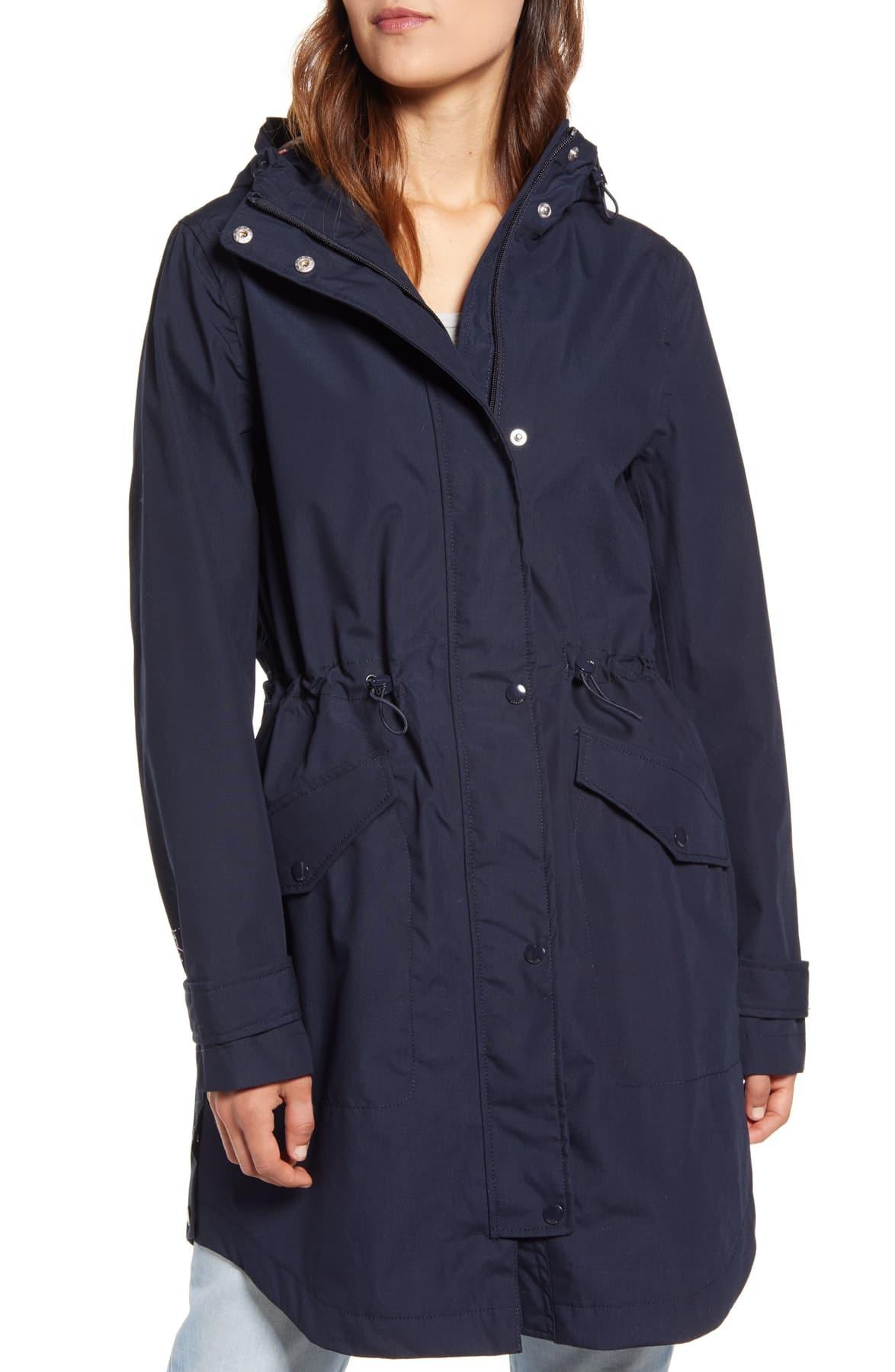 Joules Loxley Waterproof Hooded Raincoat in Marine Navy (Blue) - Lyst