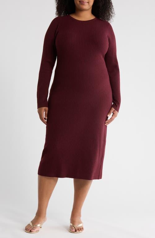 Nordstrom Rack Ribbed Long Sleeve Sweater Dress in Red | Lyst Nordstrom Rack Ribbed Long Sleeve Sweater Dress in Red | Lyst