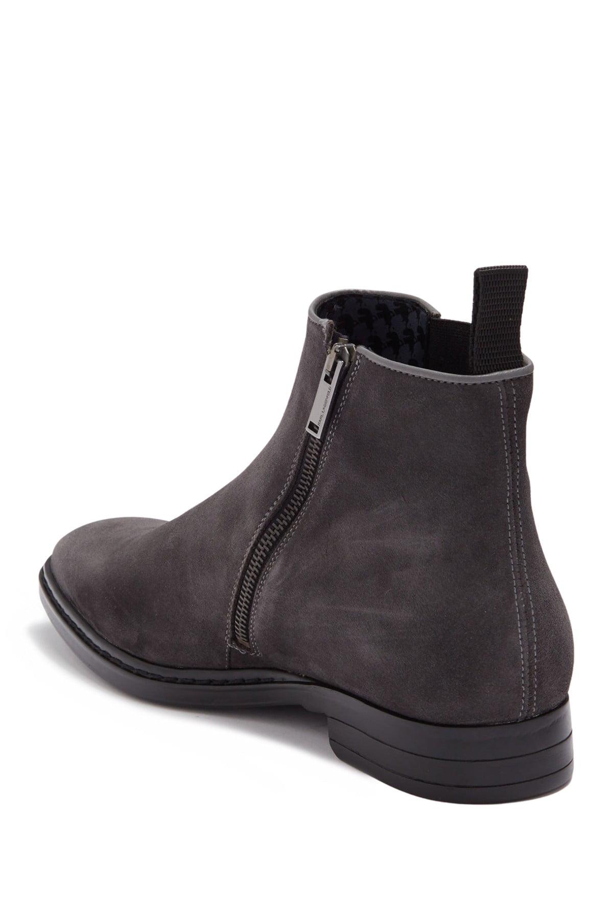 Karl Lagerfeld Suede Side Zip Chelsea Boot in Grey (Gray) for Men Lyst