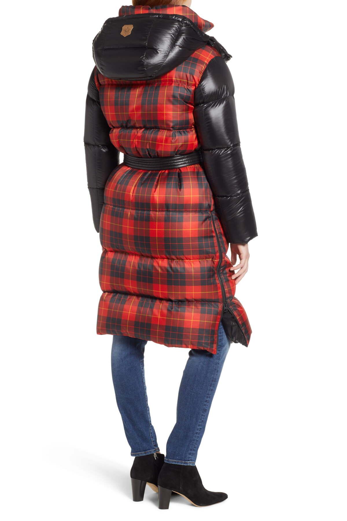 mackage plaid puffer