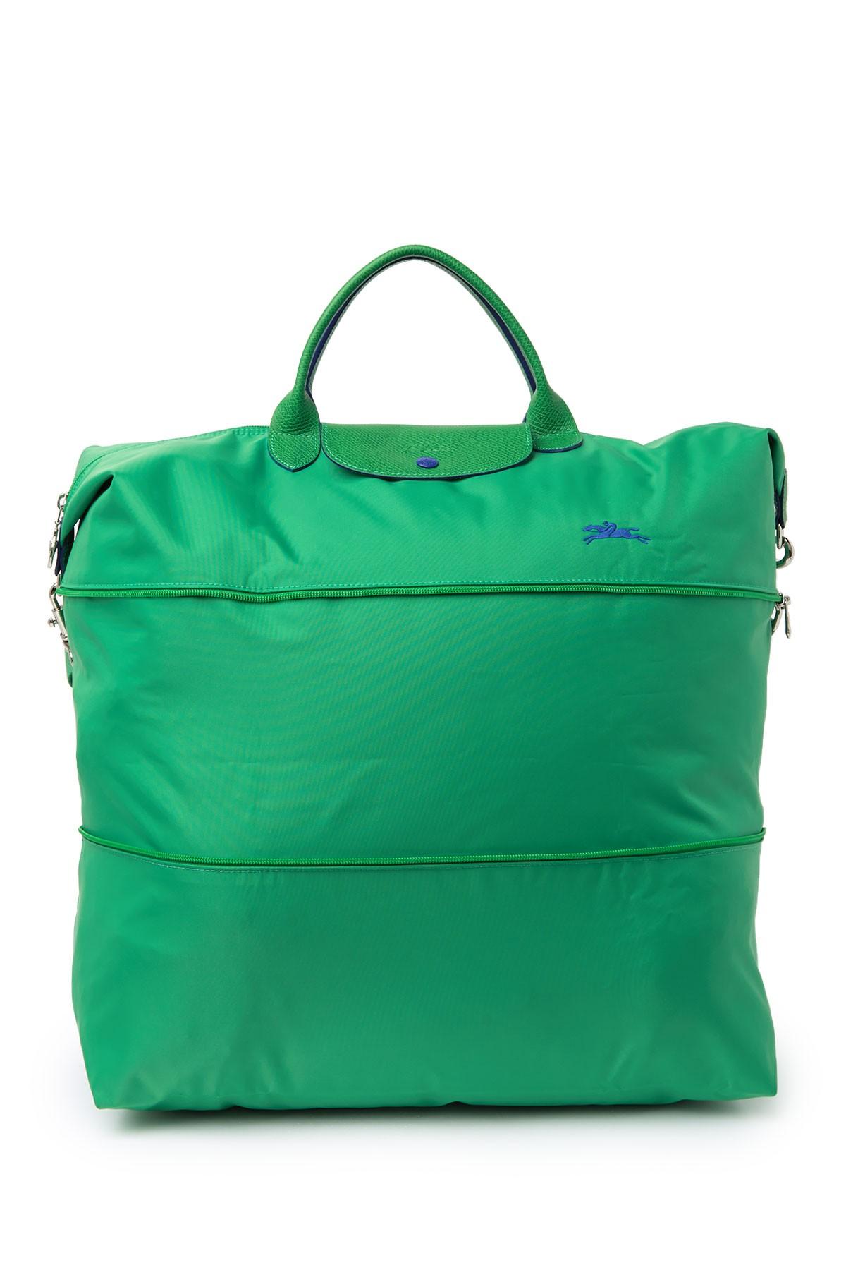Longchamp Synthetic Le Pliage Expandable Nylon Tote in Green - Lyst
