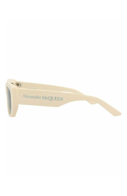 サングラス alexander mcqueen Ivory acetate sunglasses Alexander McQueen Cat Eye Sunglasses Ivory Ivory Brown