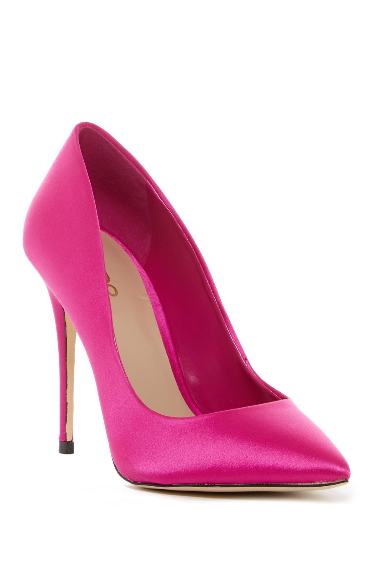 ALDO Synthetic Laralilla Pointed Toe Pump in Magenta (Pink) - Lyst