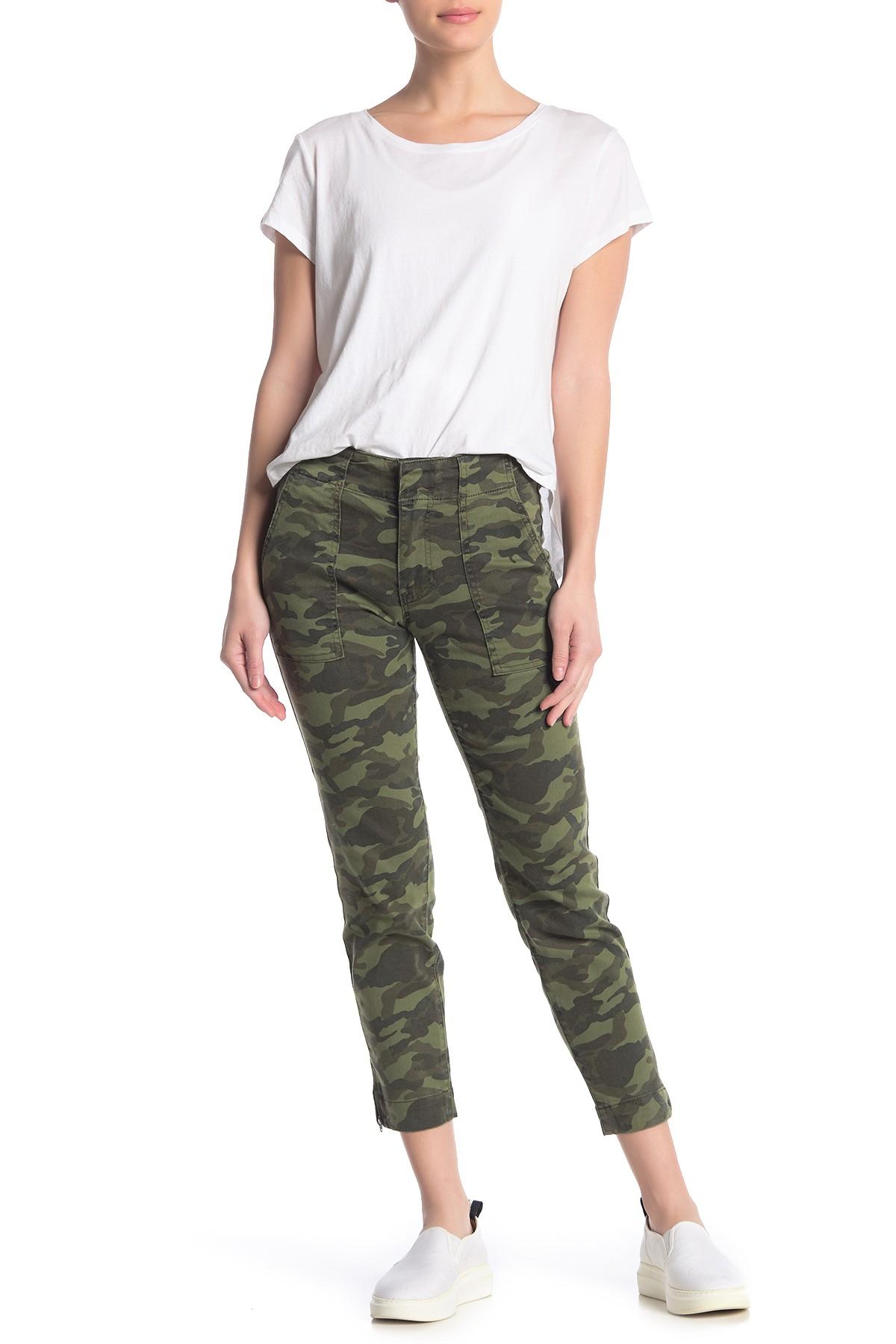 Kut From The Kloth Reese Camo Ankle Straight Leg Pants in Green Lyst