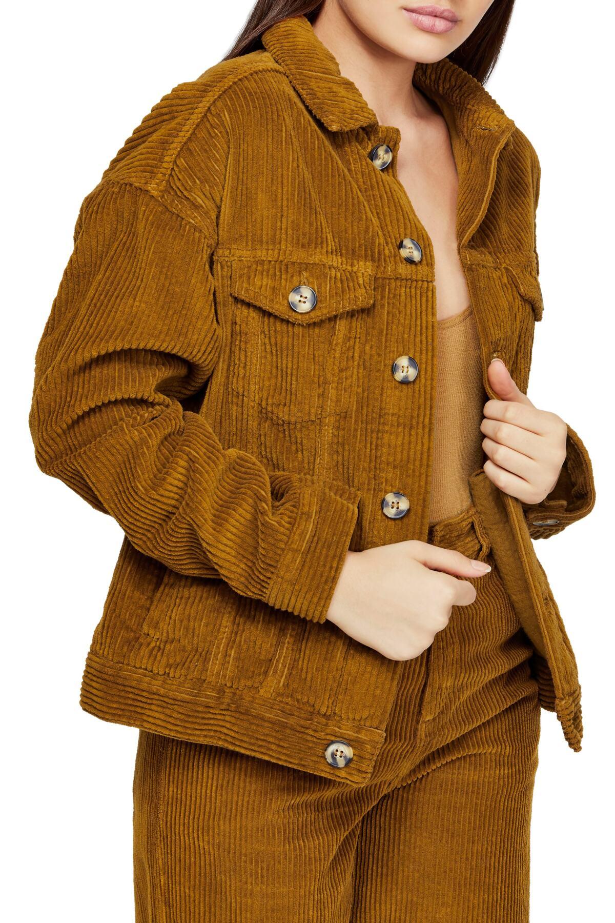 BDG Urban Outfitters Western Corduroy Jacket in Yellow Lyst