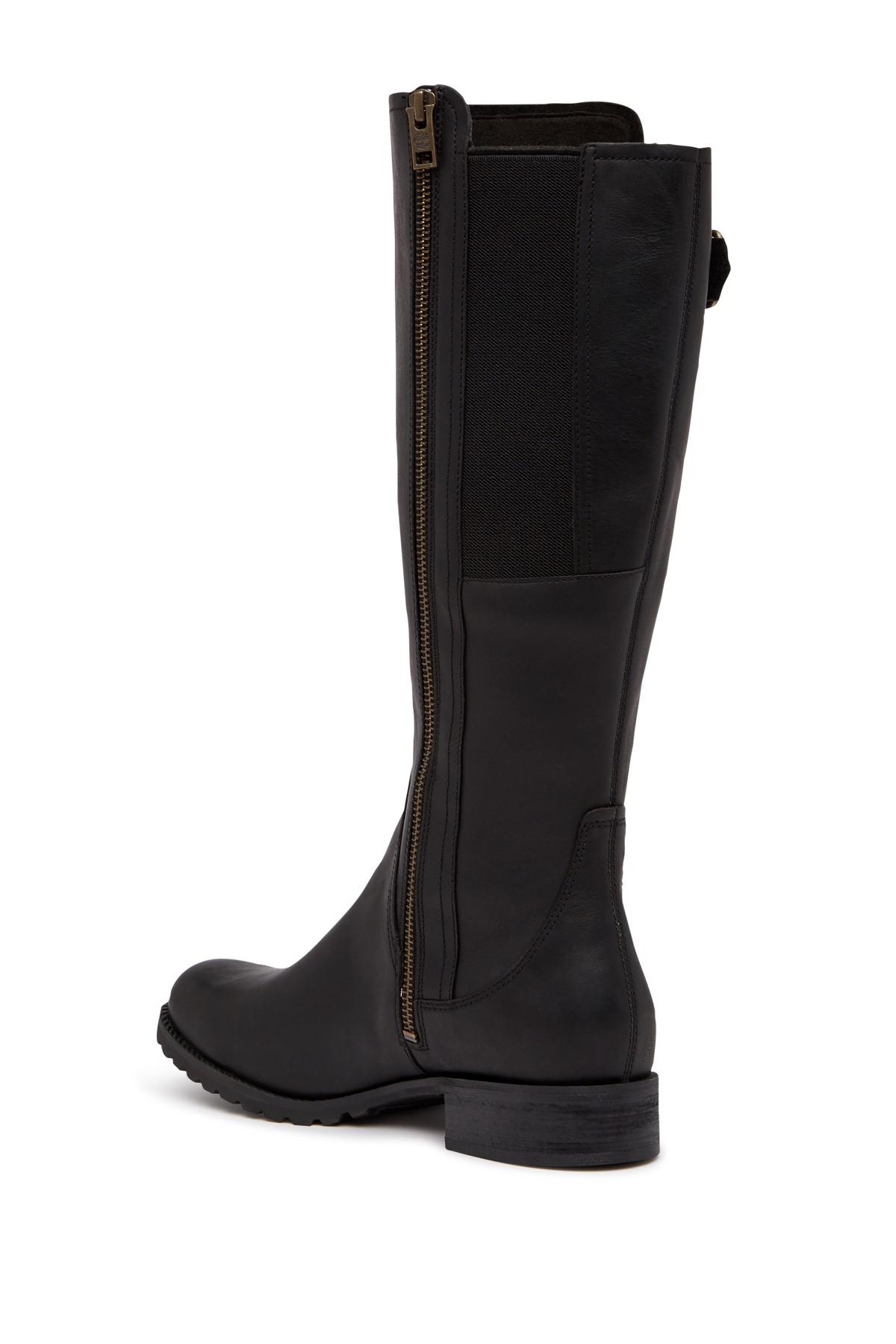 Timberland Banfield Tall Waterproof Leather Boot - Wide Calf in Black - Lyst