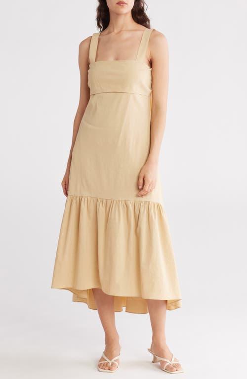 asymmetrical-hem midi dress Asymmetric Midi Dress – With Adaline