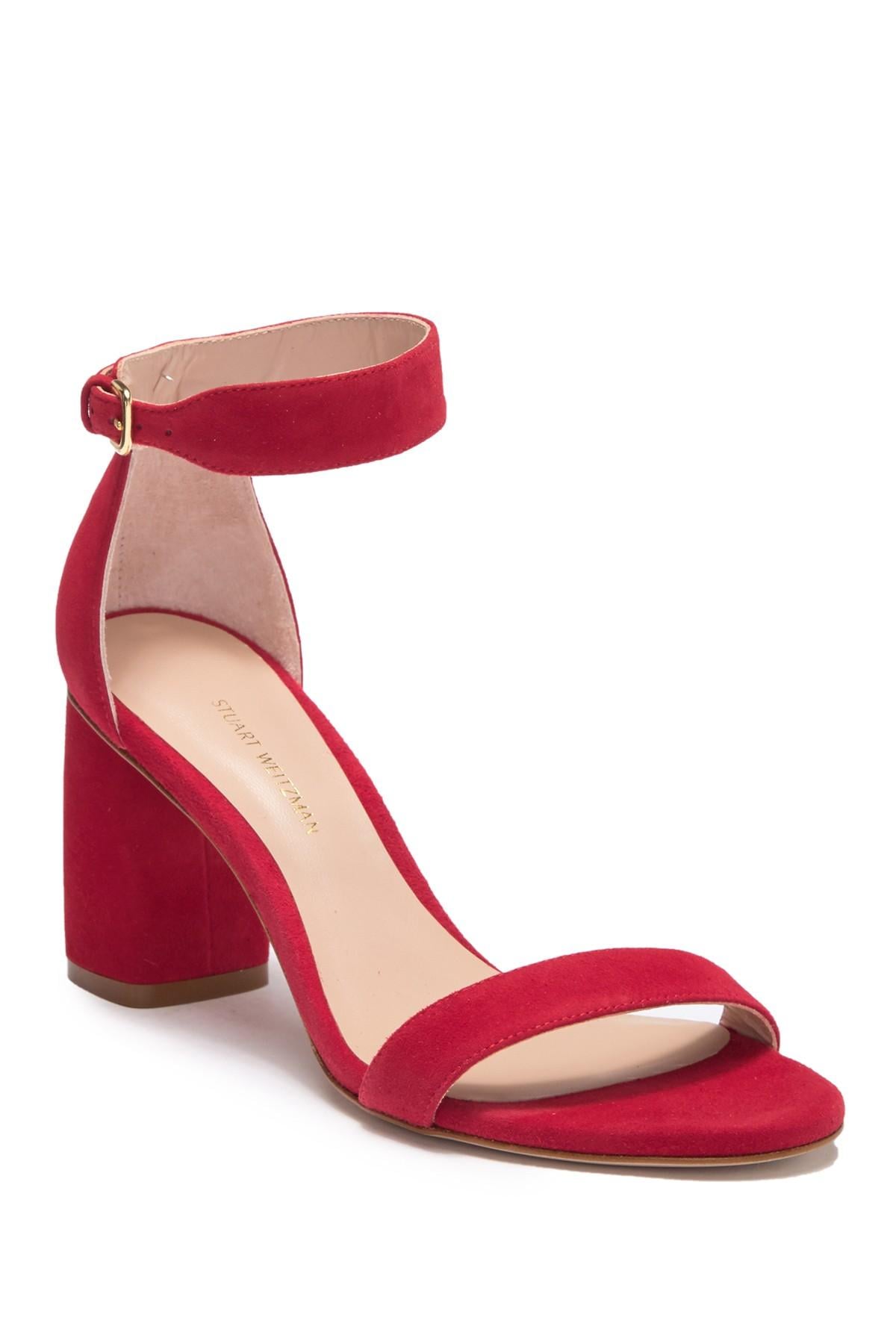 stuart weitzman partly block heel sandals