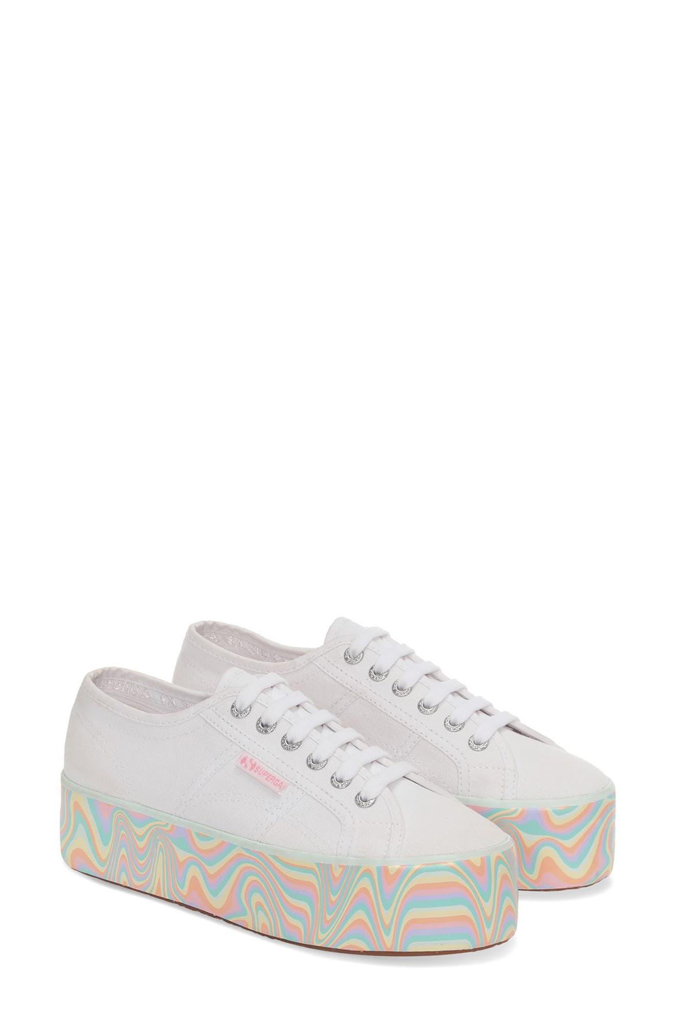 Superga jute hotsell platform sneakers