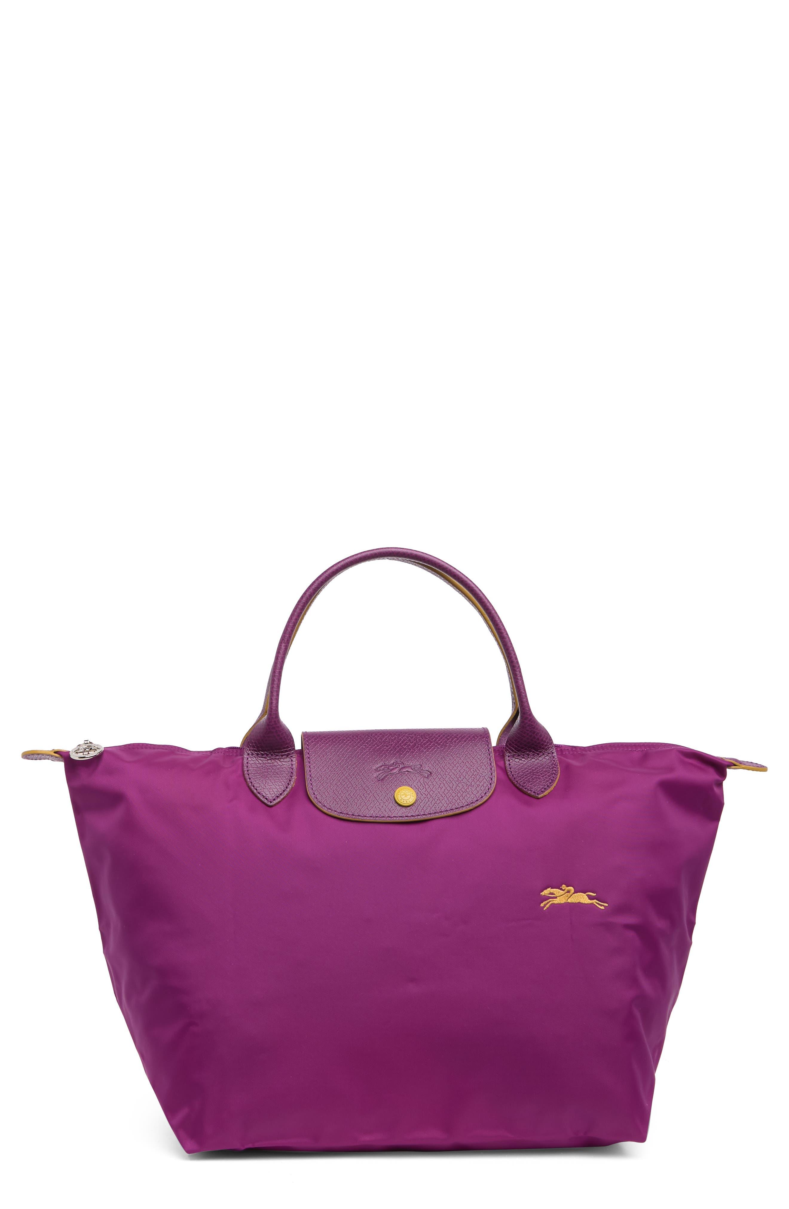 Longchamp Small Le Pliage Nylon Shoulder Tote in Purple | Lyst