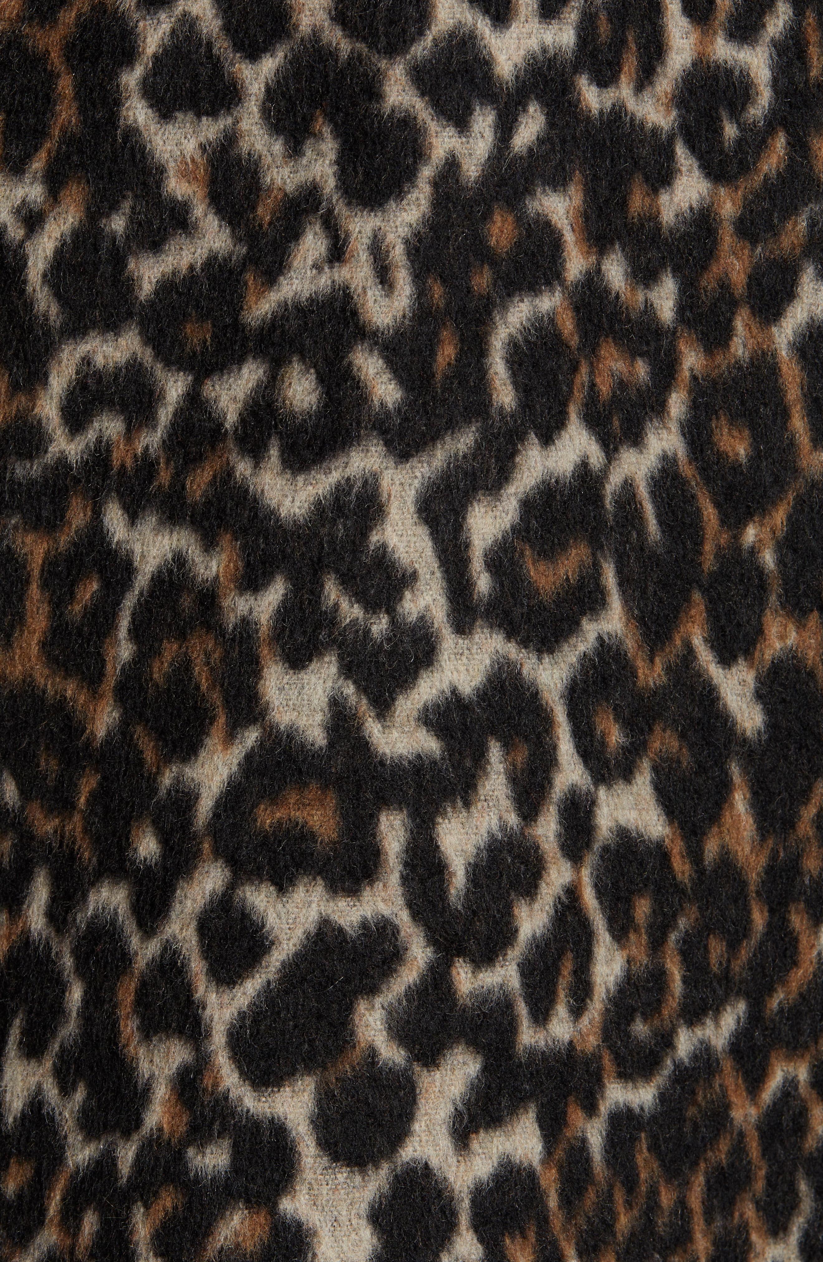 bernardo leopard print coat